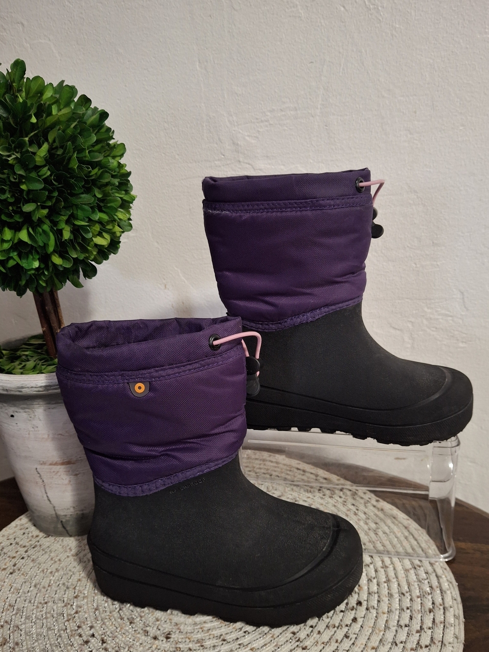 Kid's Bogs Purple Winter Snow Shell Boots
